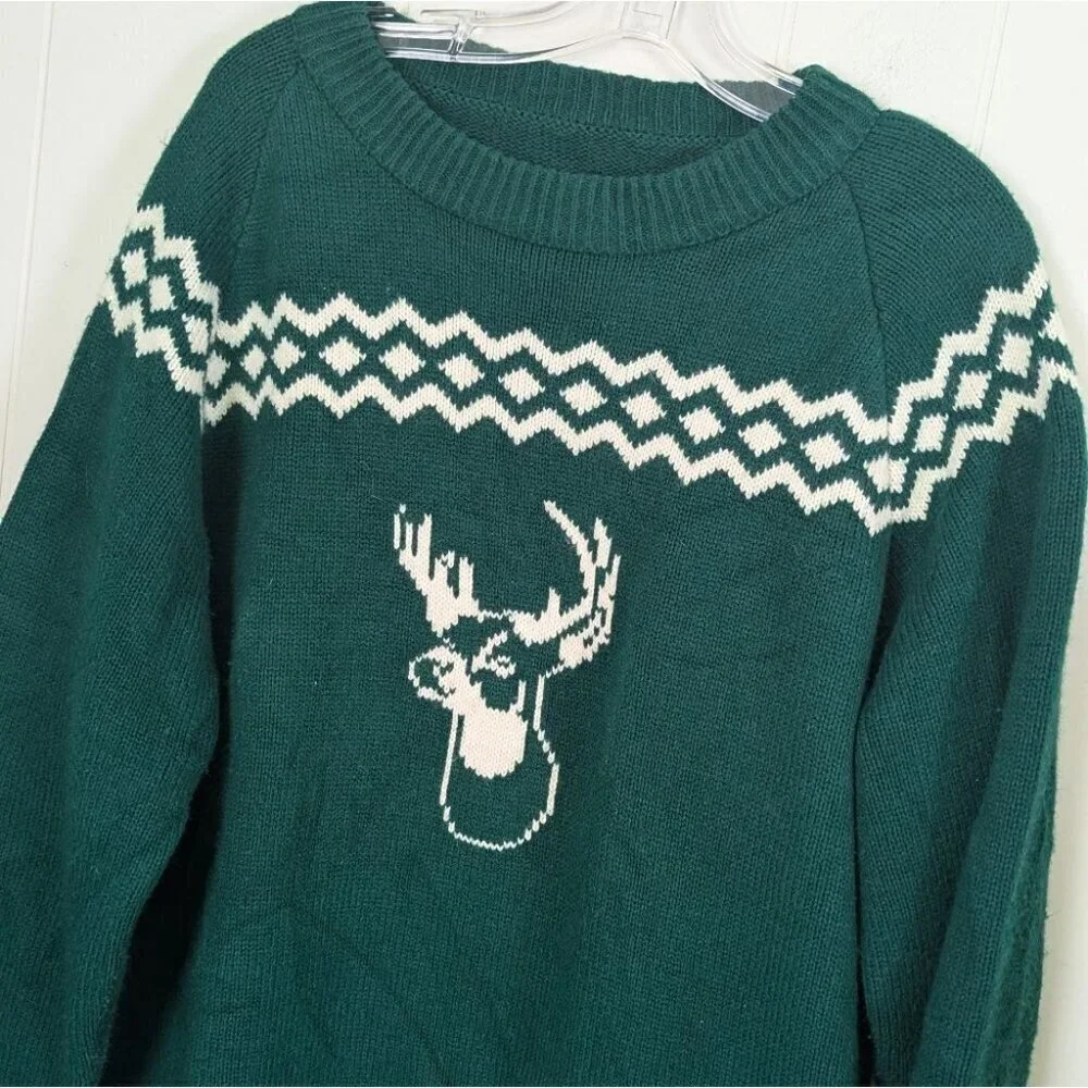 Epic vintage stag sweater L XL